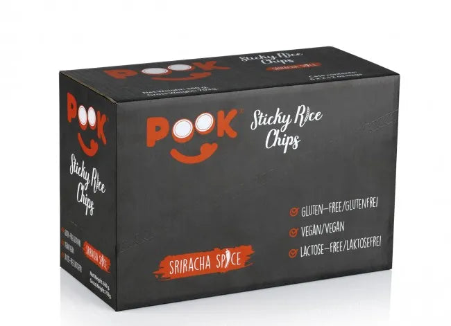 POOK Sticky Rice Chips - Sriracha - 6er-Set