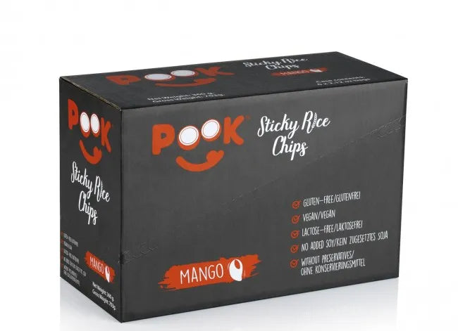 POOK Sticky Rice Chips - Mango - 60g